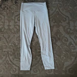 LuluLemon Aline Light Blue leggings.